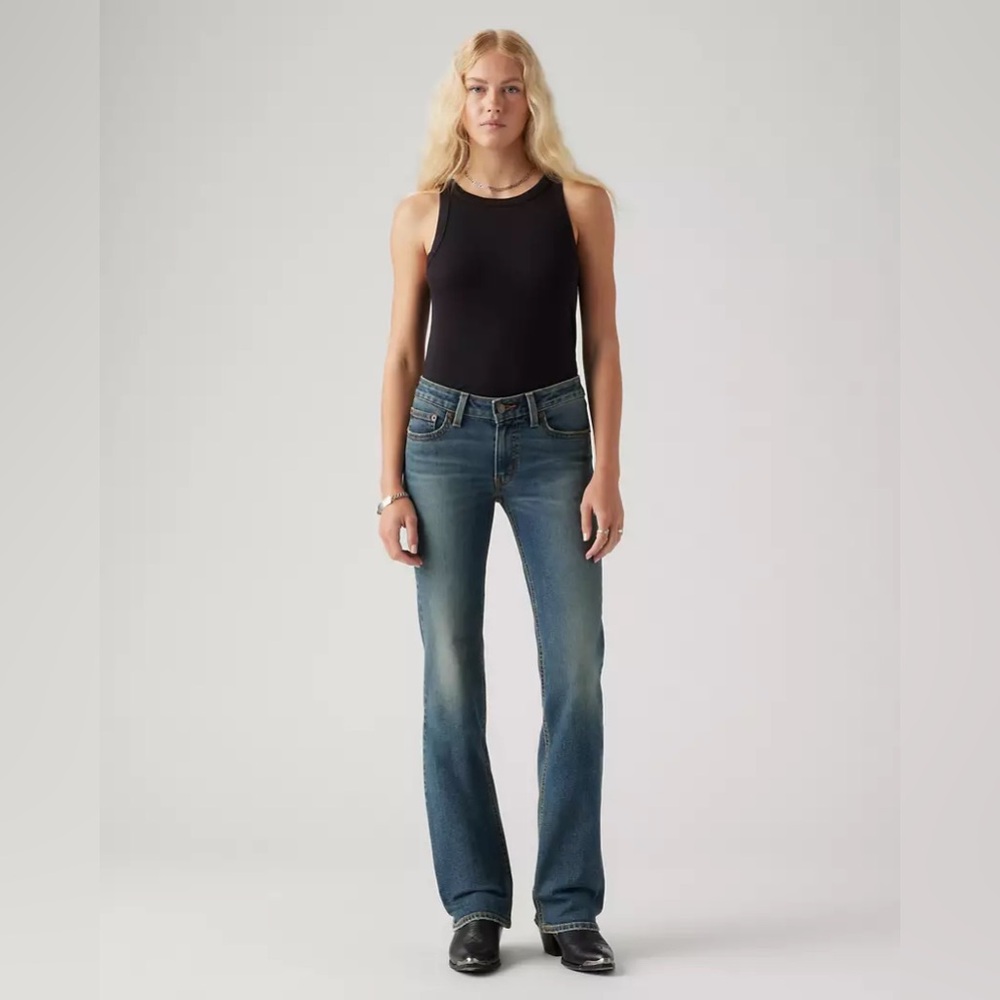 Levi’s Superlow Bootcut Women’s Jeans 31x32 Dark Wash Y2K Low Rise Denim